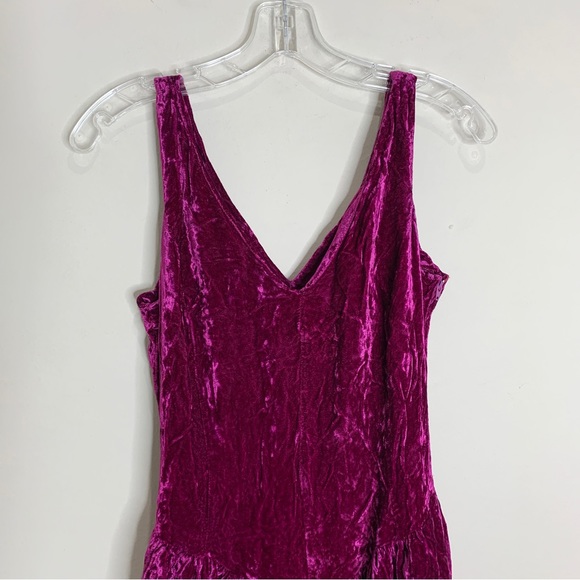 Vintage Betsey Johnson Punk Label Crushed Velvet Dress - Picture 2 of 9